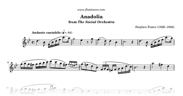 Solas Ane Flute Sheet Music