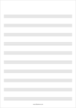 Free Blank Sheet Music | flutetunes.com