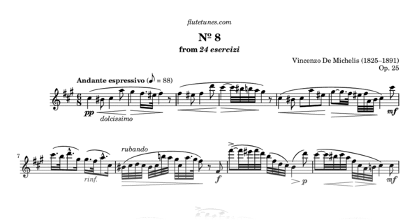 Study No. 8 in F-sharp minor from 24 esercizi (V. De Michelis) - Free ...