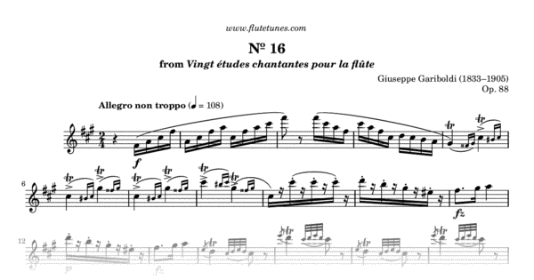 Study No. 16 in F-sharp minor from Vingt études chantantes pour la ...